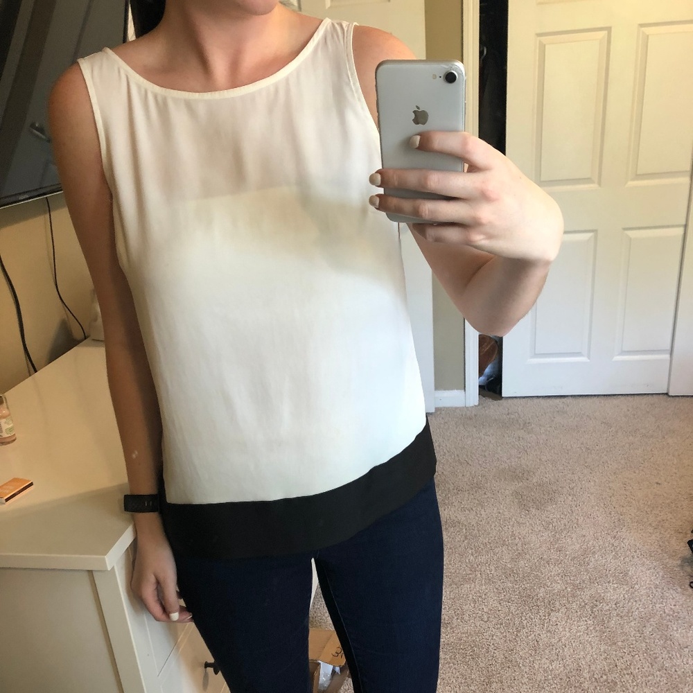 Color block LOFT blouse